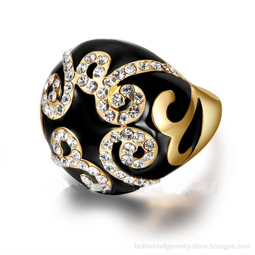 925 Sterling Silver Ring with Gold Plating and CZ
